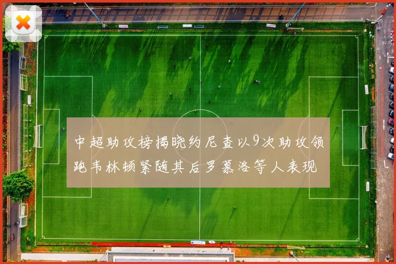 中超助攻榜揭晓约尼查以9次助攻领跑韦林顿紧随其后罗慕洛等人表现不俗